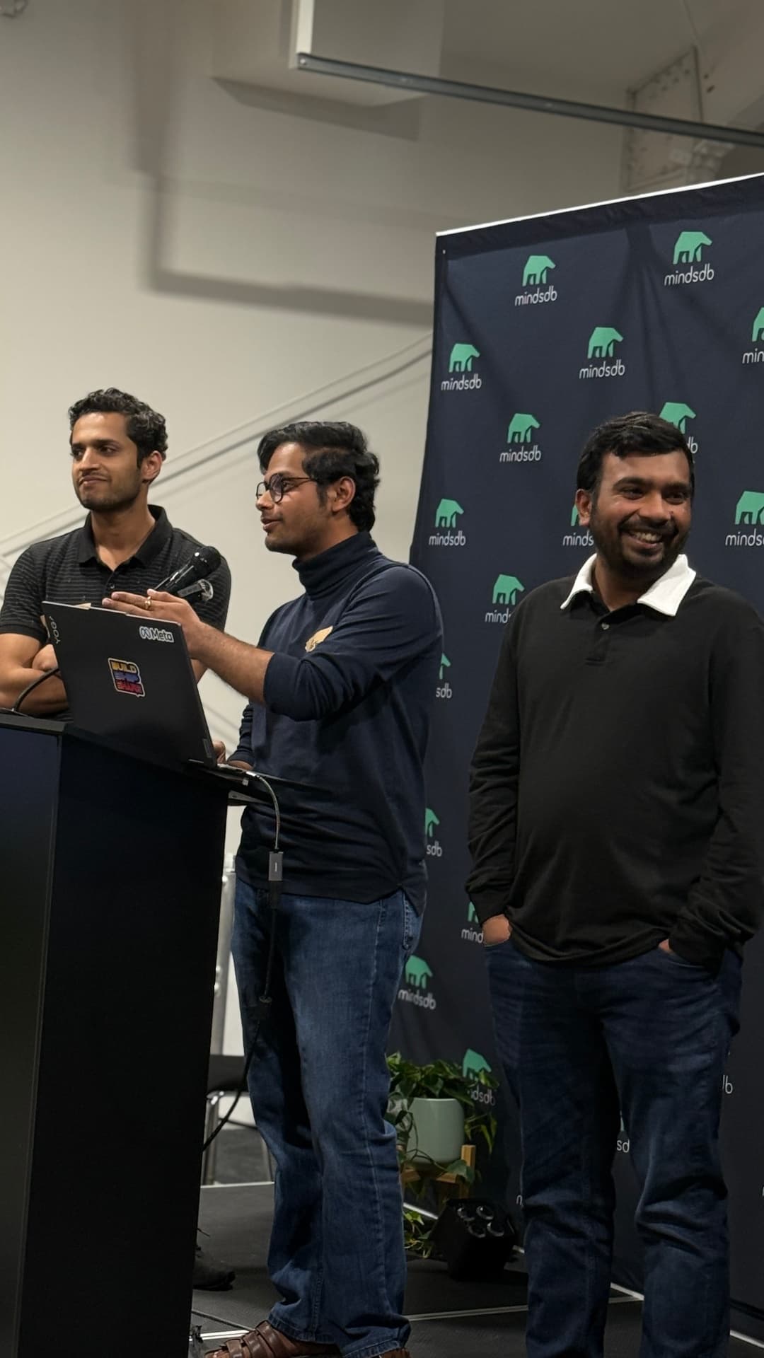 Team presentation at the Llama Impact Hackathon