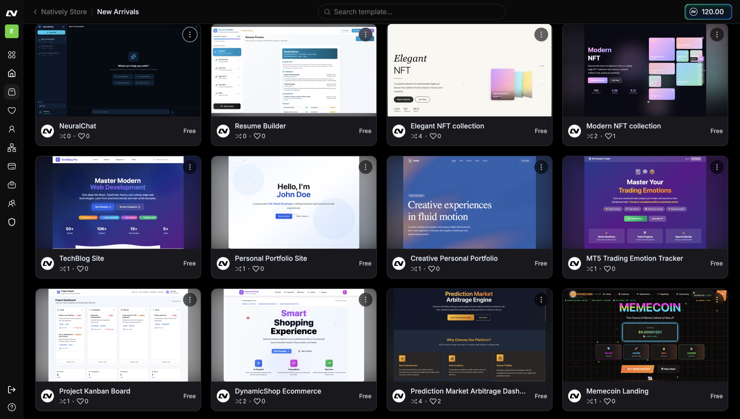 Natively Store — new arrivals, templates and web apps